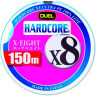 Шнур YO-ZURI PE HARDCORE X8 DUEL 0.8/0.153мм 7.0кг 150м WHITE H3295-W